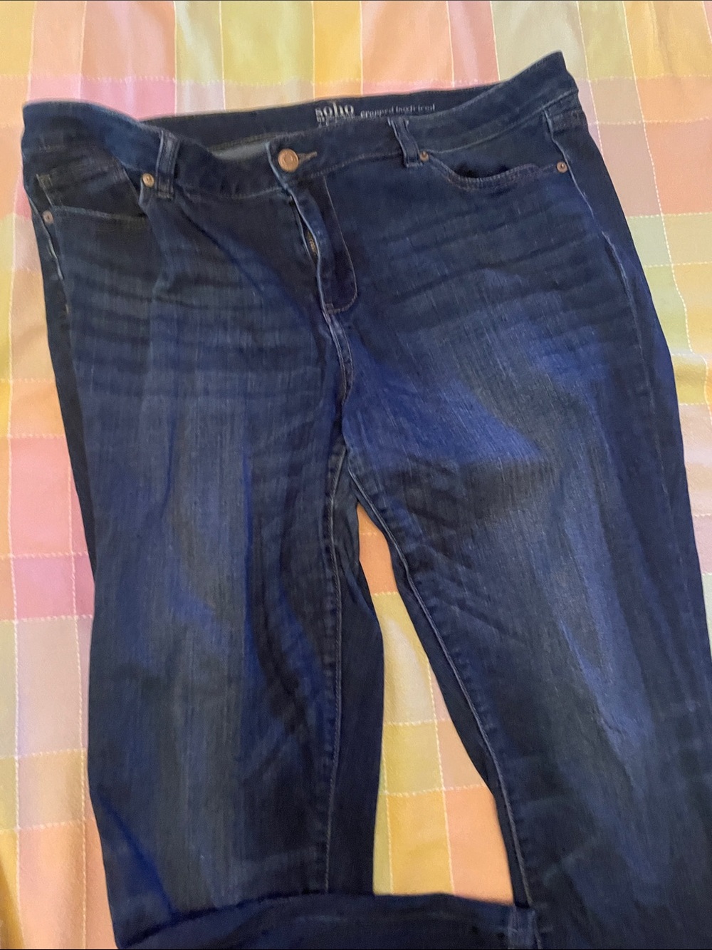 Soho Women's Navy Blue Skinny Jeans